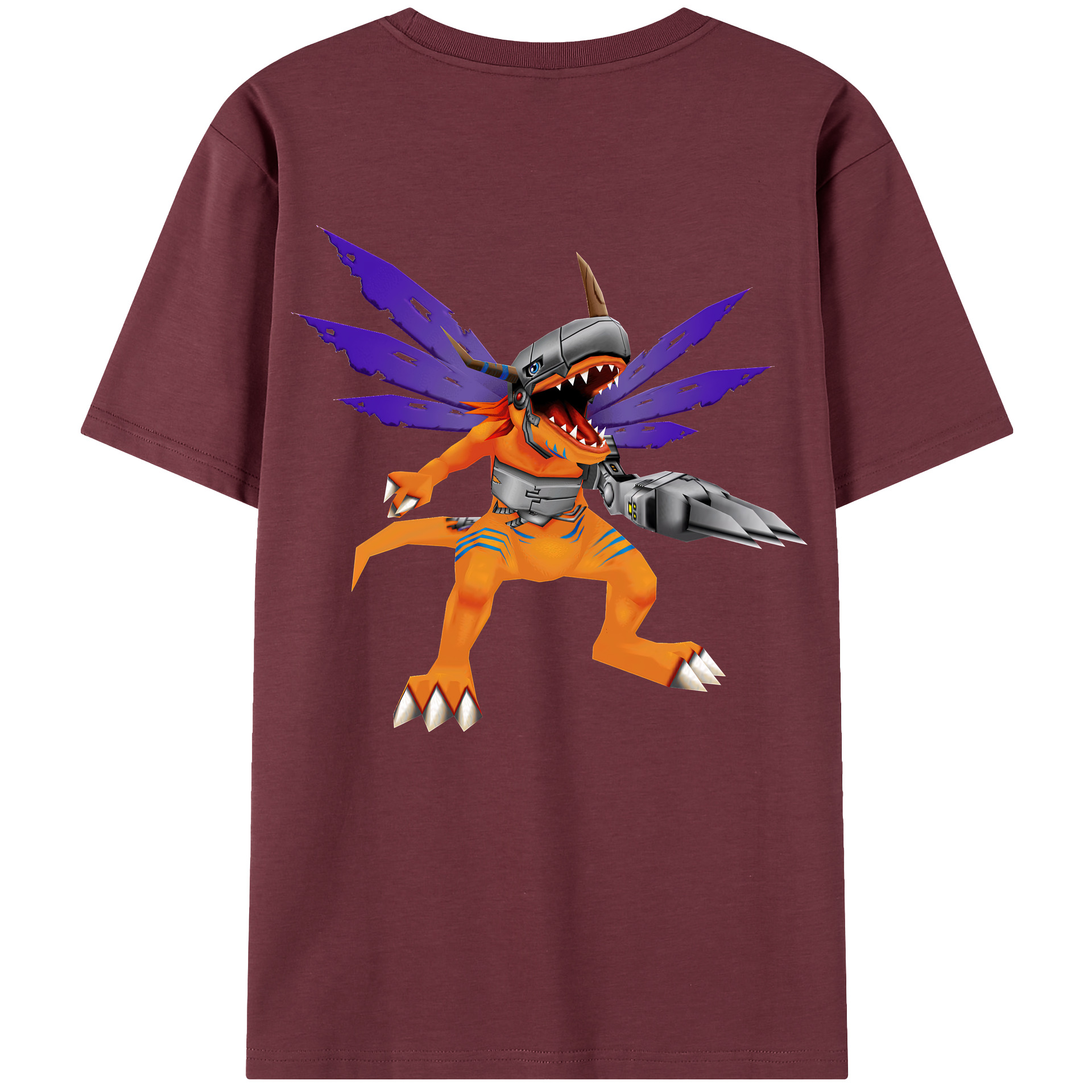 （画像用） Digimon デジタルモンスター/デジモン 綿100％半袖Tシャツ（背面プリント）